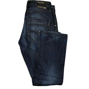 Jack And Jones Core Loose Fit Boxy Mens 32X34 Denim Jeans Straight Button Powell